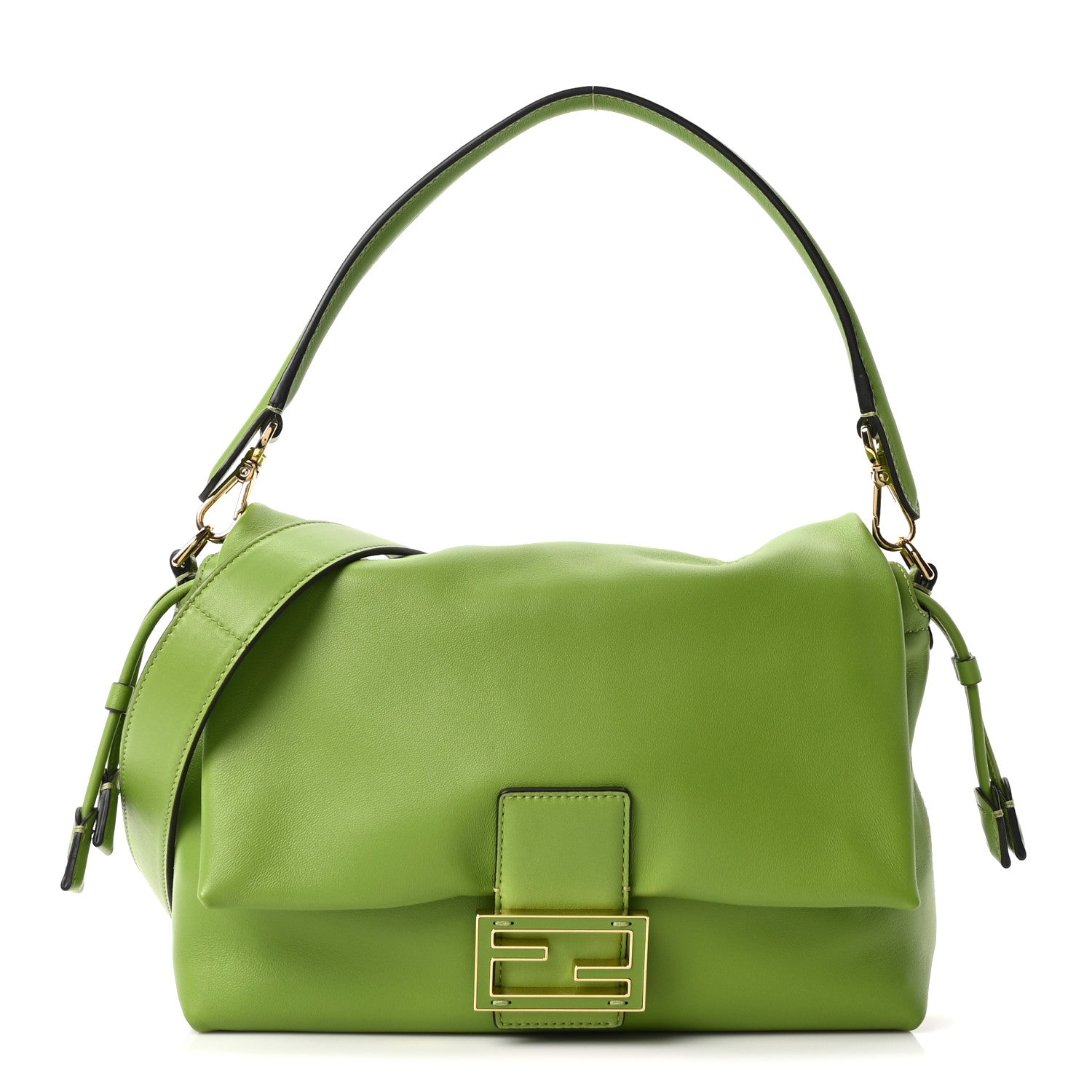 Fendi Nappa Medium Mamma Baguette Green 1 of 10
