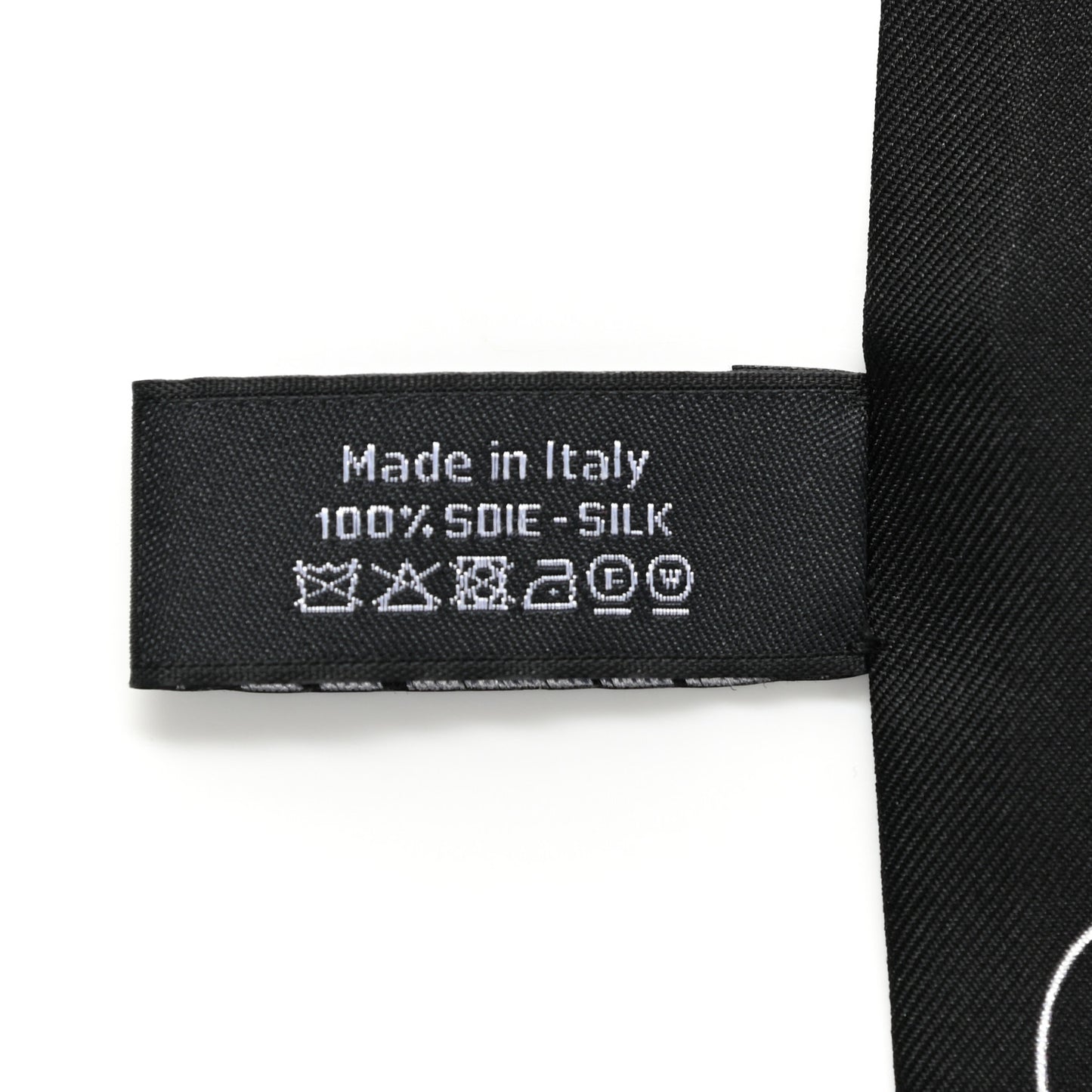 Silk Slim Bandeau Scarf Black