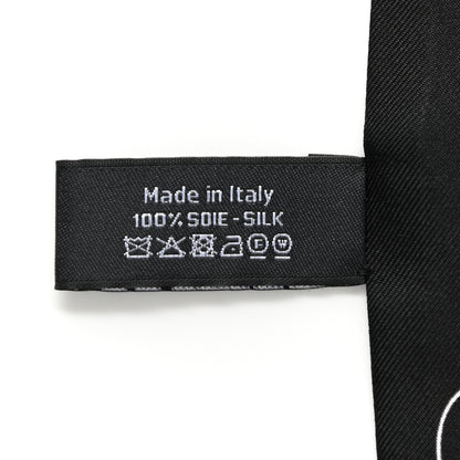 Chanel Silk Slim Bandeau Scarf Black 4 of 5