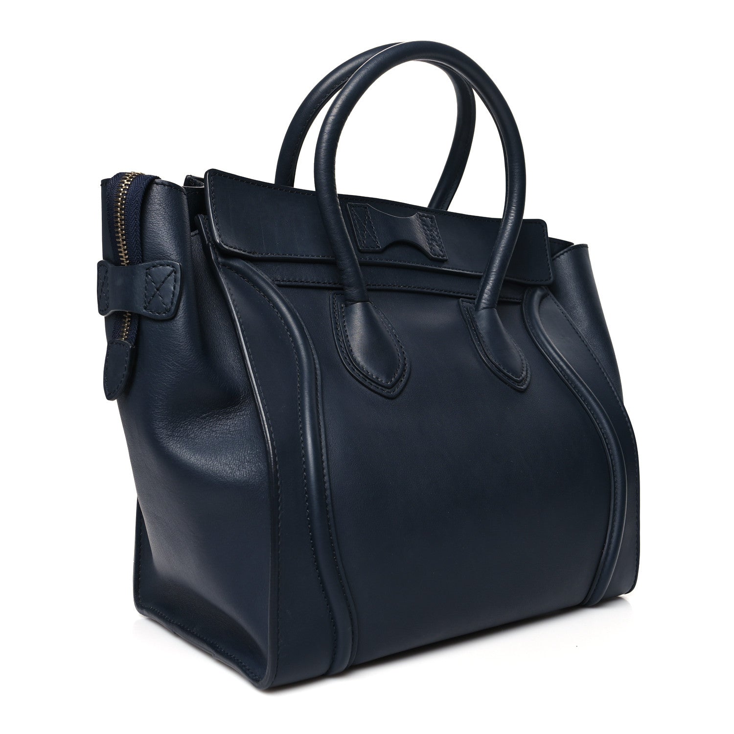 Celine Smooth Calfskin Mini Luggage Navy Blue 2 of 13