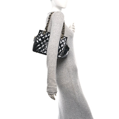 Chanel Patent Quilted Petit Timeless Tote PTT Black 2 of 9