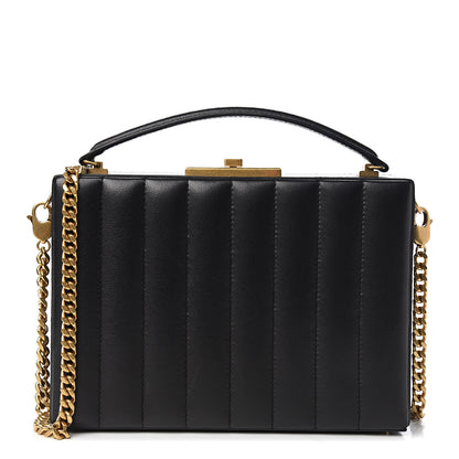 Saint Laurent Lambskin Matelasse Nan Box Shoulder Bag Black 1 of 9