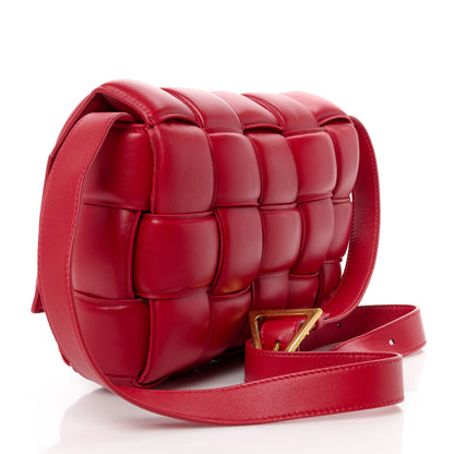 Bottega Veneta Nappa Maxi Intreccio Padded Cassette Crossbody Bag Dark Red 3 of 12