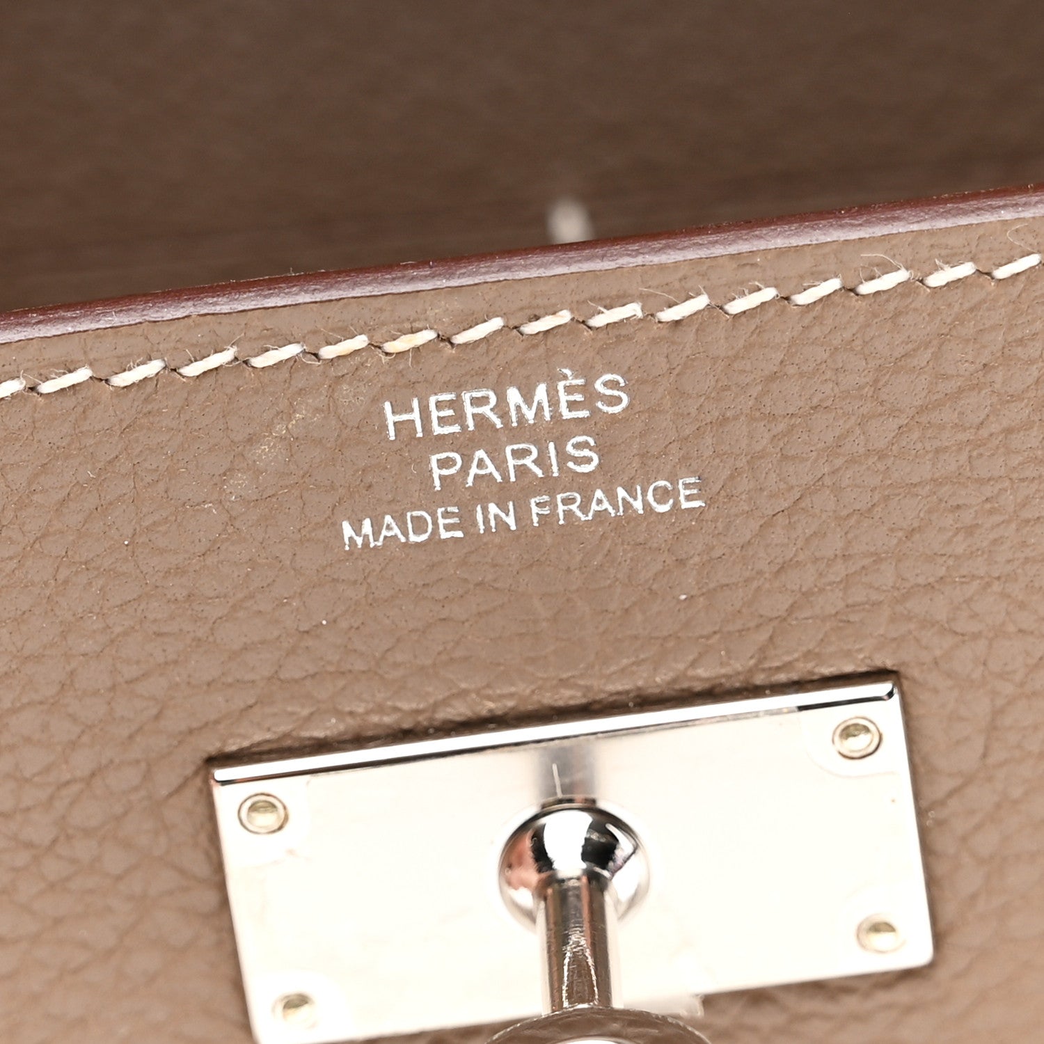 Hermes Evercolor Kelly Wallet To Go Etoupe 6 of 10