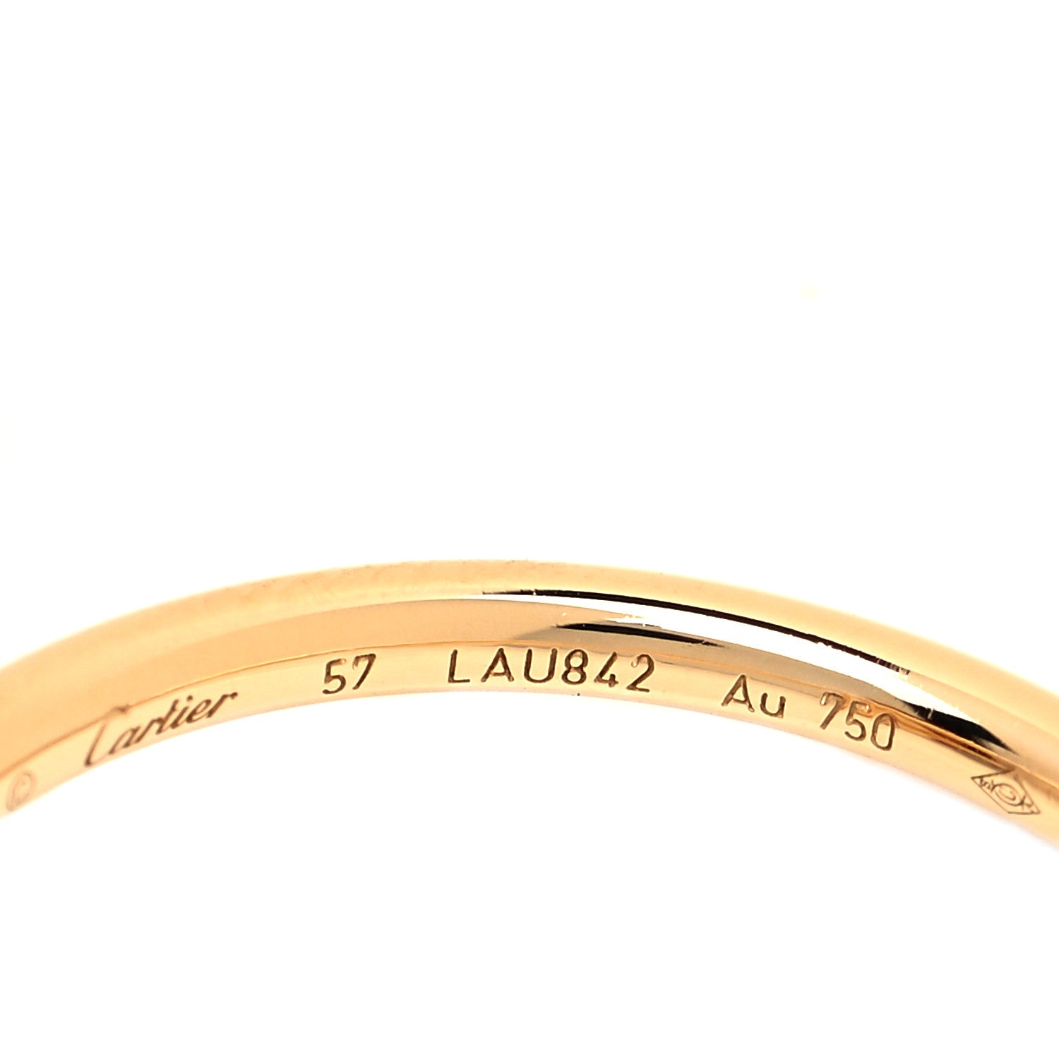 Cartier 18K Yellow Gold Small Juste Un Clou Ring 57 8 4 of 5