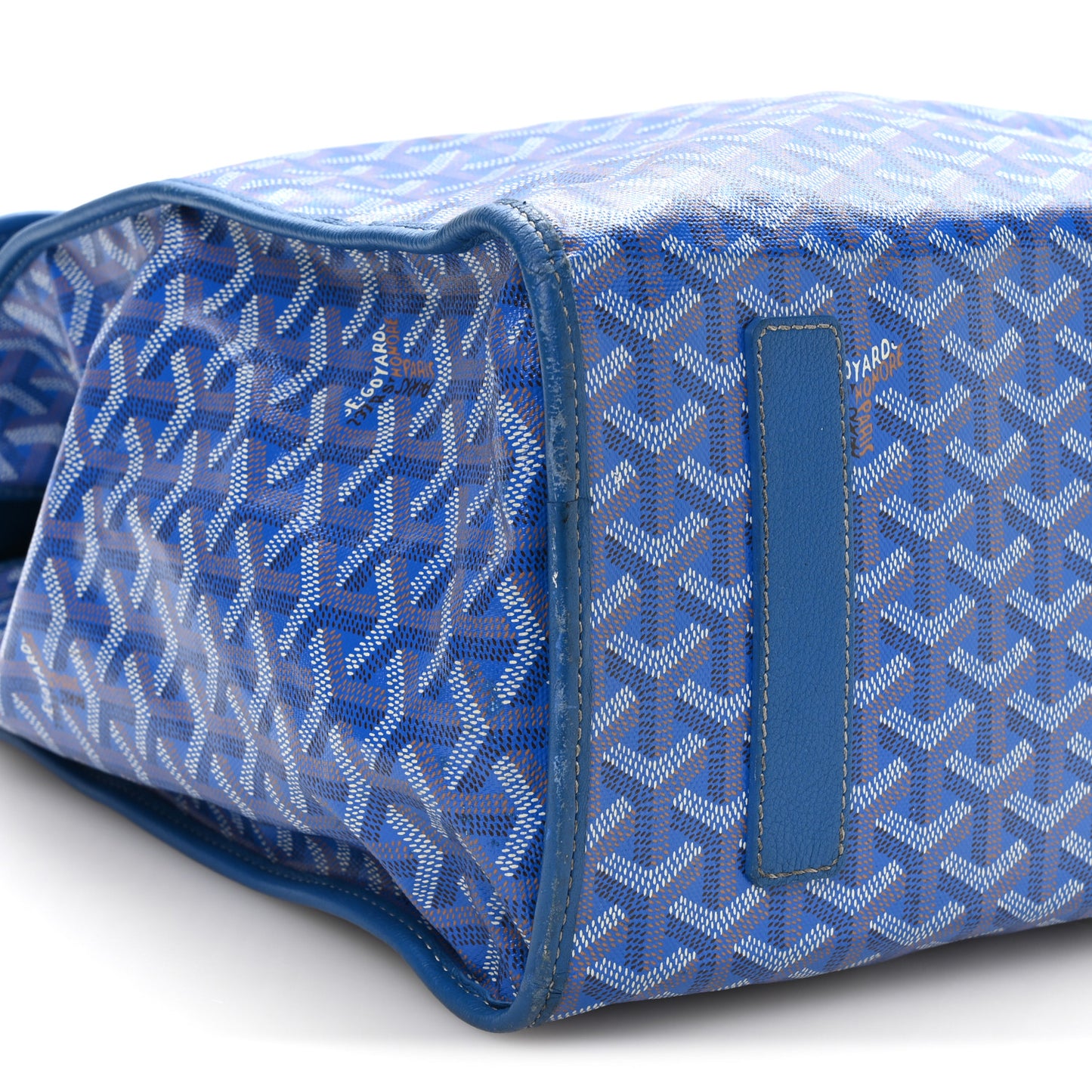 Goyardine Saint Leger Soft Briefcase Backpack Sky Blue