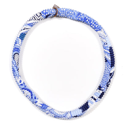 Hermes Silk Collier Plisse En Soie Petit H Pleated Necklace 1 of 3
