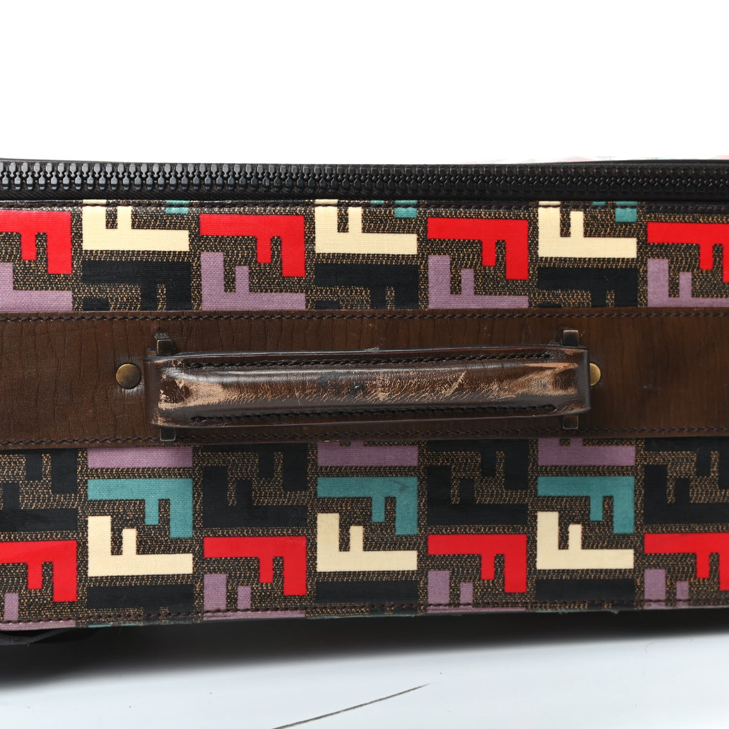 Fendi Zucca Spalmati FF Multicolor Carry On Luggage Black Multicolor 11 of 12