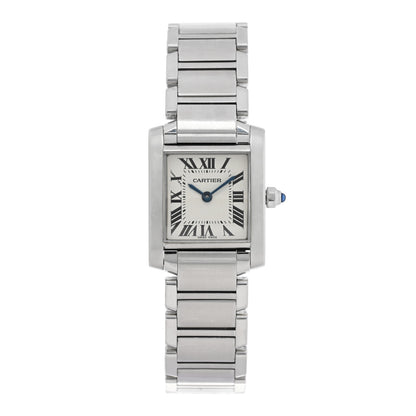 Cartier Stainless Steel 20mm Tank Francaise Quartz Watch 1 of 5