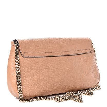 Gucci Pebbled Calfskin Medium Soho Flap Crossbody Camelia 3 of 8