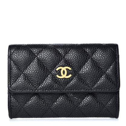Chanel Caviar Quilted Flap Card Holder Black 1 of 11