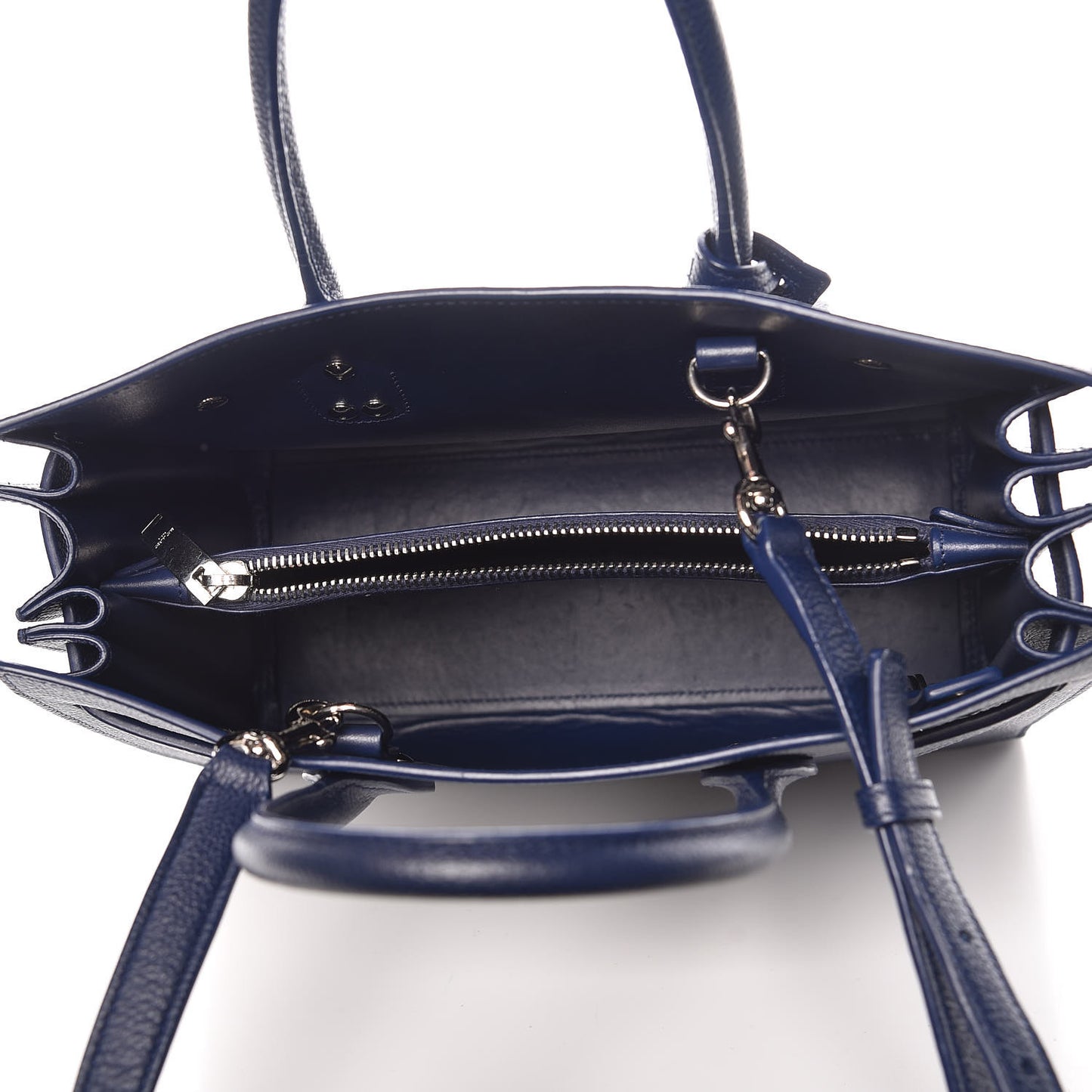 Grained Calfskin Baby Sac De Jour Marine