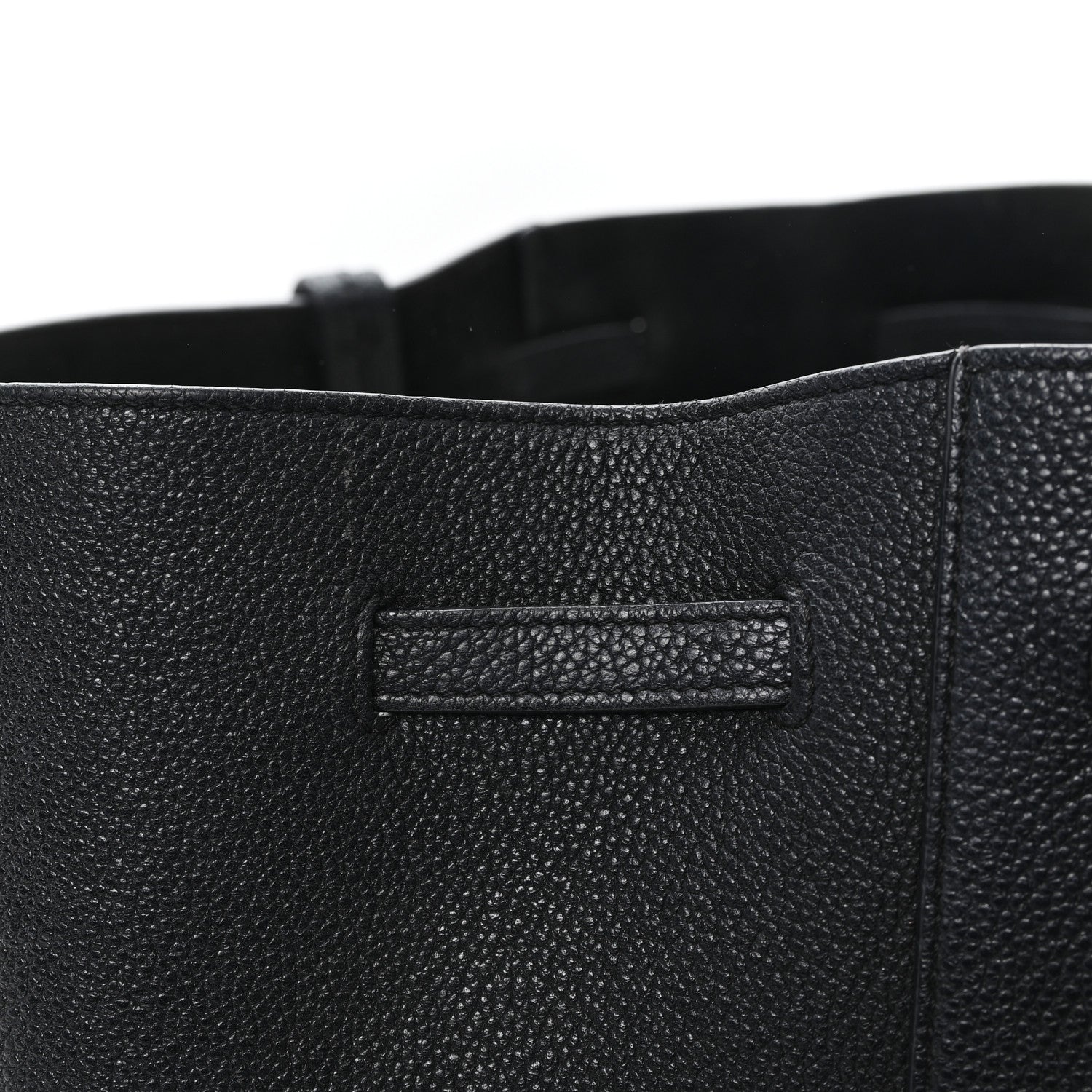 Celine Soft Grained Calfskin Small Belt Cabas Phantom Black 10 of 11