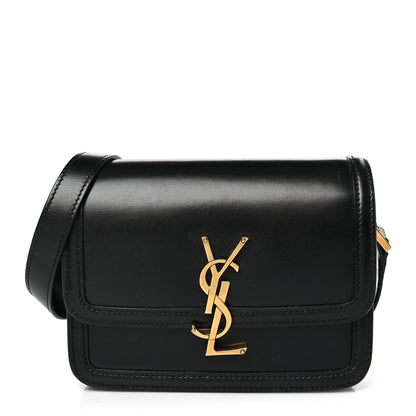 Saint Laurent Smooth Calfskin Small Solferino Satchel Black 1 of 9
