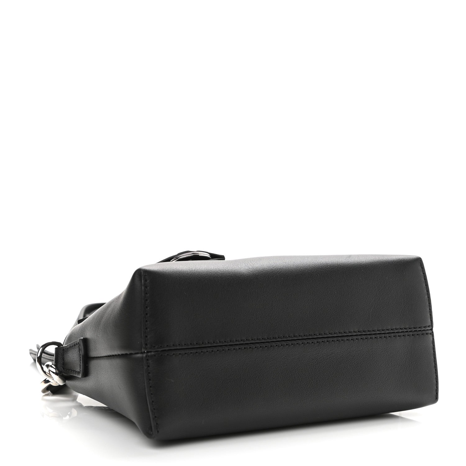 Fendi Vitello Dolce Bi-Color FF 1974 Embossed Mini By The Way Boston Bag Black Maya 5 of 12