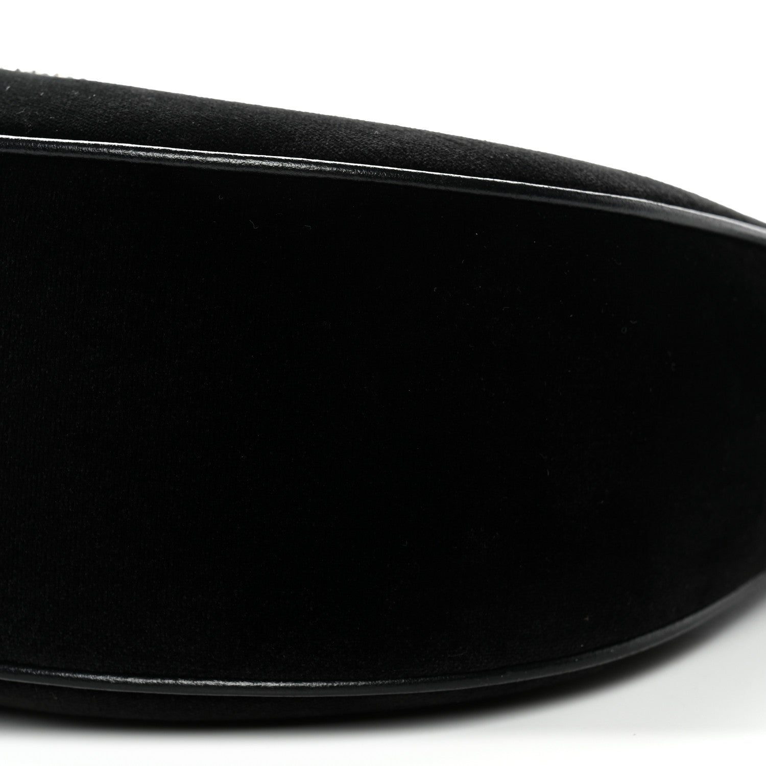 Celine Velvet Strass Triomphe Ava Shoulder Bag Black 10 of 10