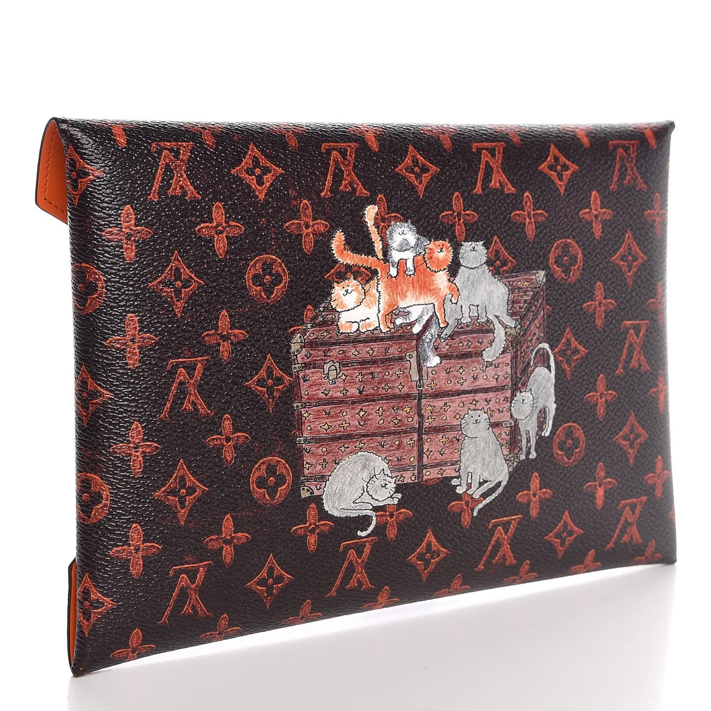Catogram Large Kirigami Pochette Marron