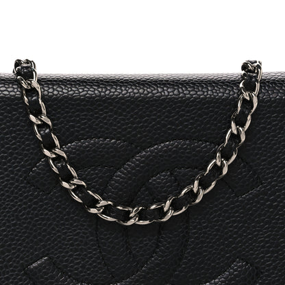 Chanel Caviar Timeless CC Wallet On Chain WOC Black 9 of 12