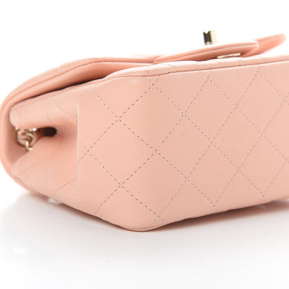Chanel Lambskin Quilted Mini Square Flap Light Pink 9 of 10