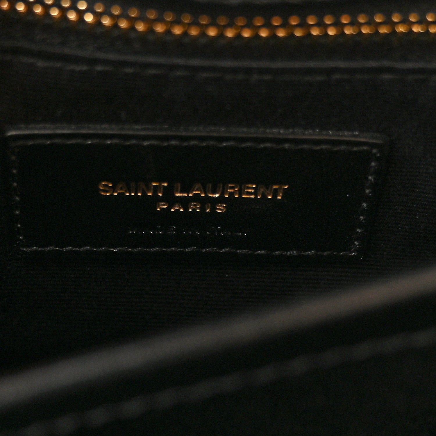 Saint Laurent Calfskin Y Quilted Monogram Toy Loulou Crossbody Bag Black 7 of 12