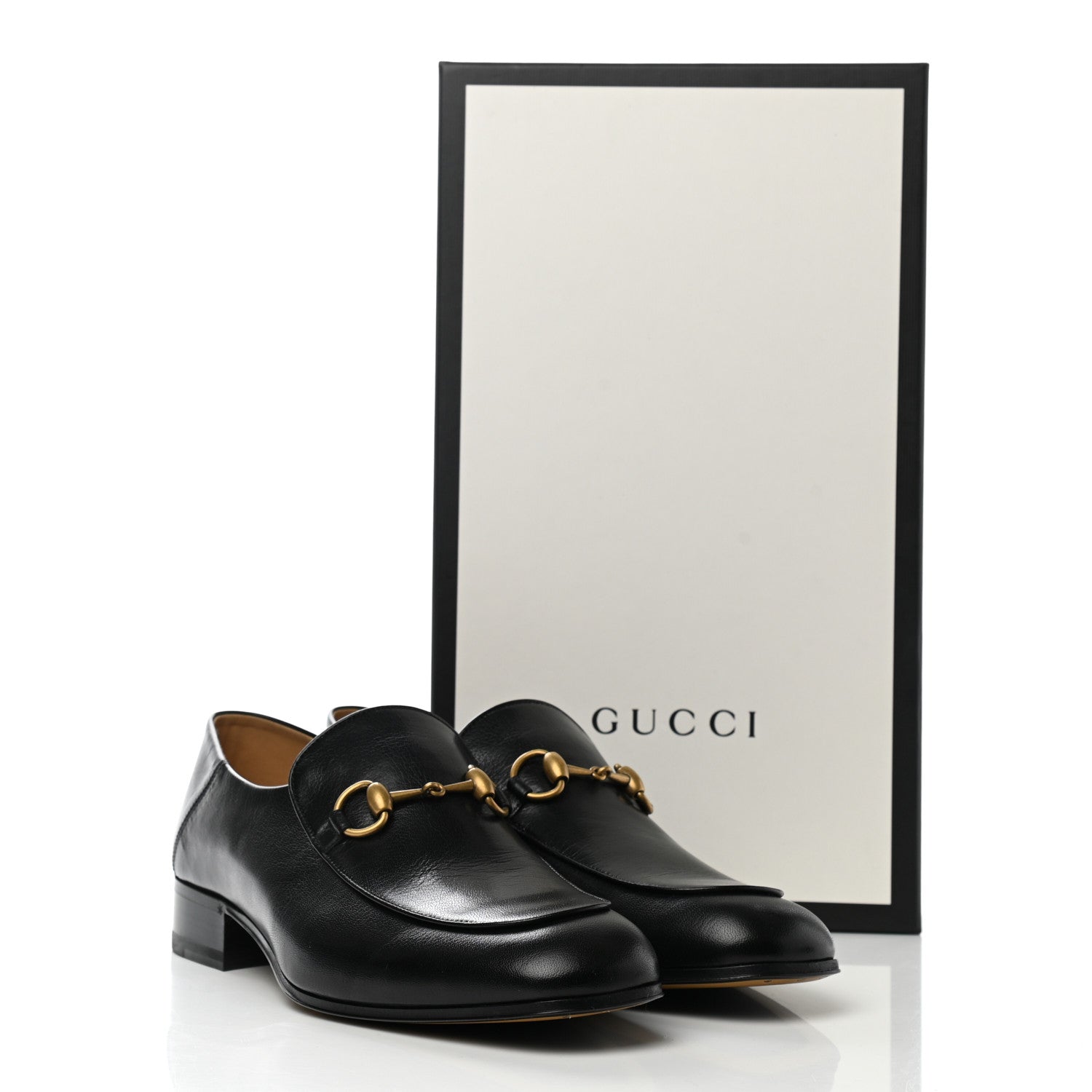 Gucci Goatskin Mens Horsebit Loafers 8 Black 10 of 10