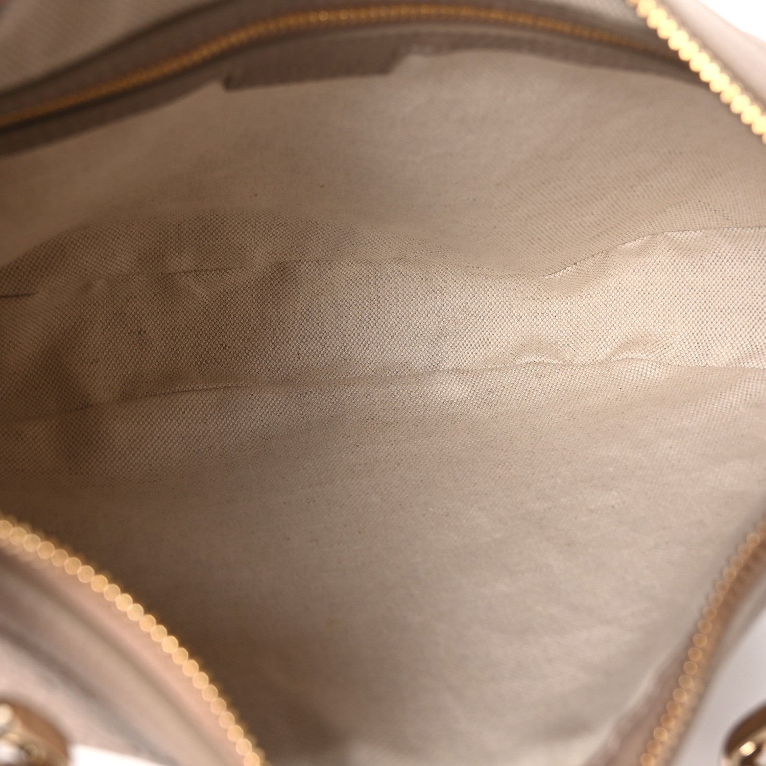 Gucci GG Grainy Calfskin Emblem Large Half Moon Shoulder Bag Taupe 5 of 10