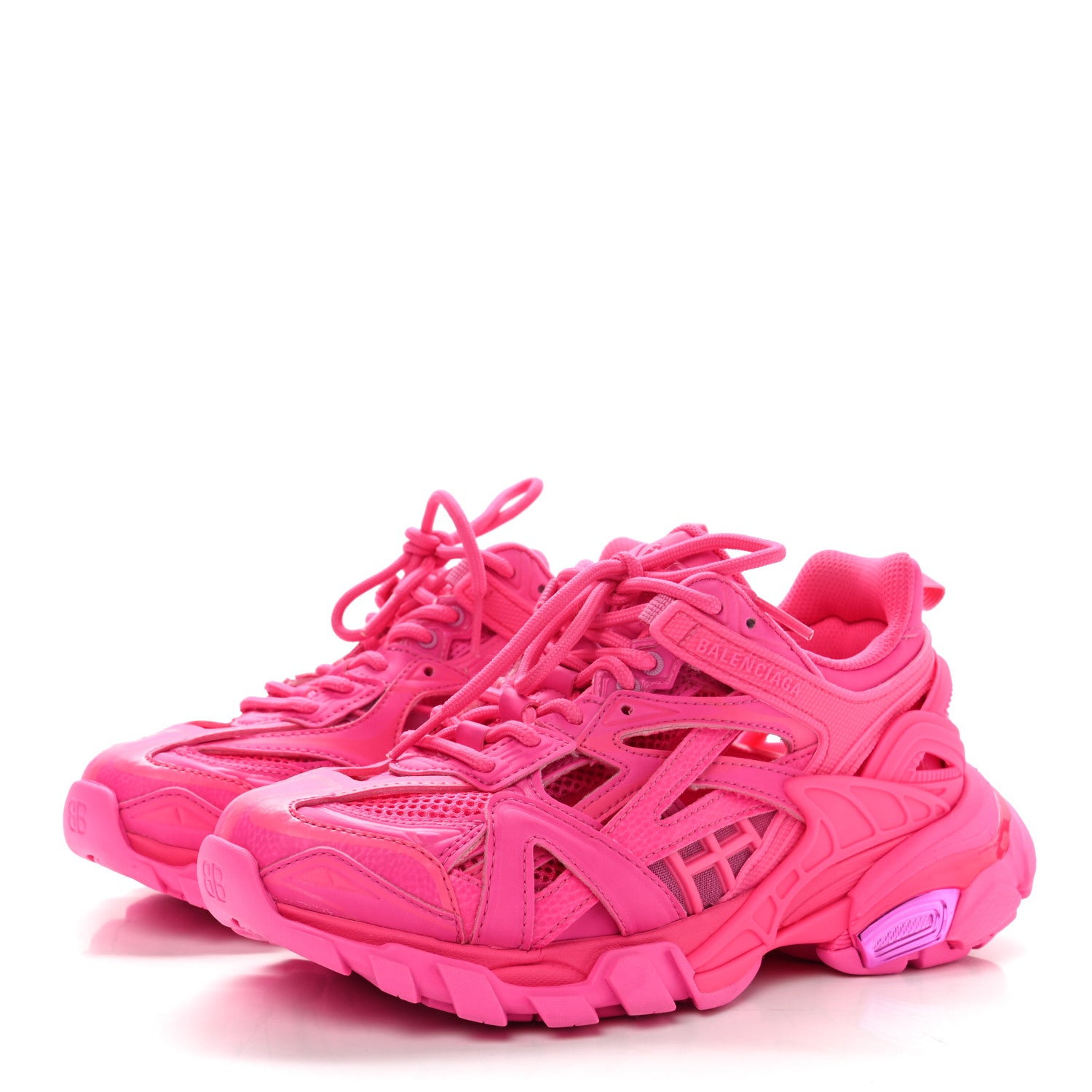 Balenciaga Rubber Mesh Monocolor Womens Track.2 Open Sneakers 36