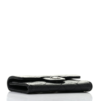 Chanel Caviar Quilted Flap Card Holder Black 4 of 8