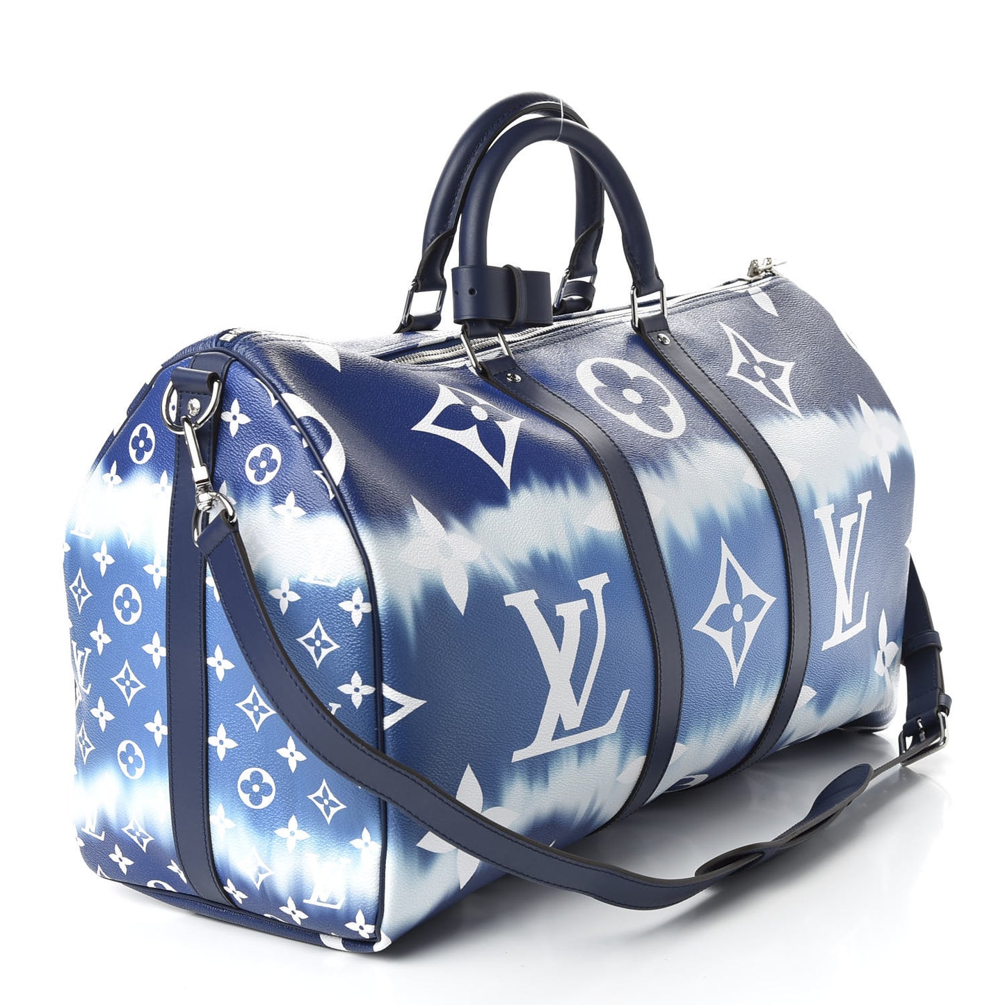 Monogram Escale Keepall Bandouliere 50 Blue