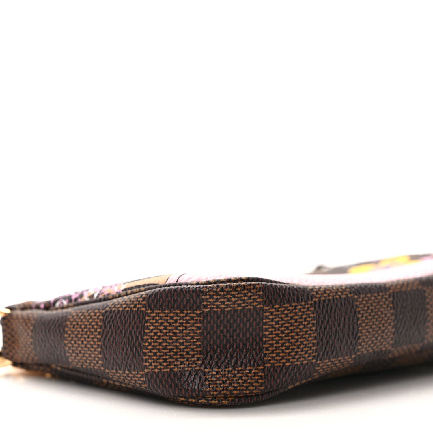 Louis Vuitton Damier Ebene 2019 Christmas Animation Mini Pochette Accessories Red 6 of 9