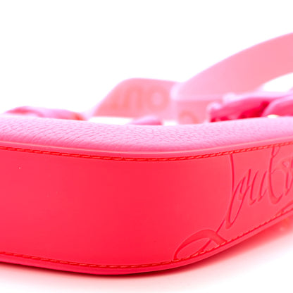 Christian Louboutin Calfskin Mini Loubila Chain Shoulder Bag Fluo Pink 10 of 11