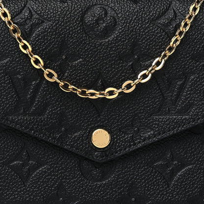 Louis Vuitton Empreinte Pochette Felicie Chain Wallet Black 8 of 10