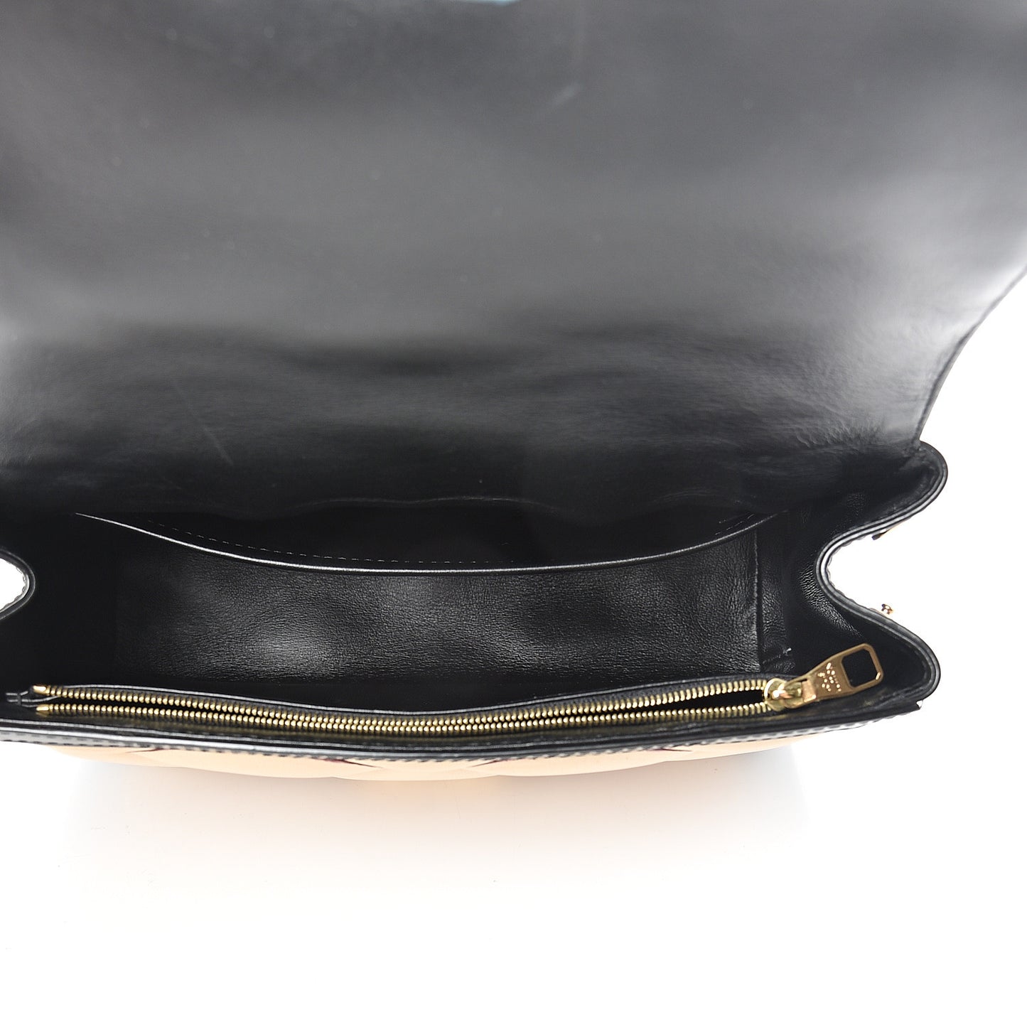 Lambskin Malletage Pochette Flap Natural