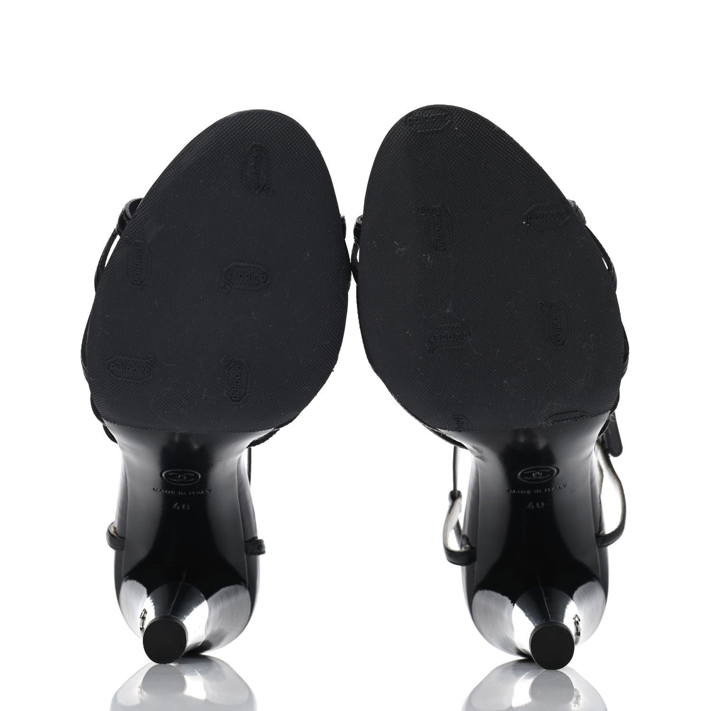 Patent CC Sandals 40 Black