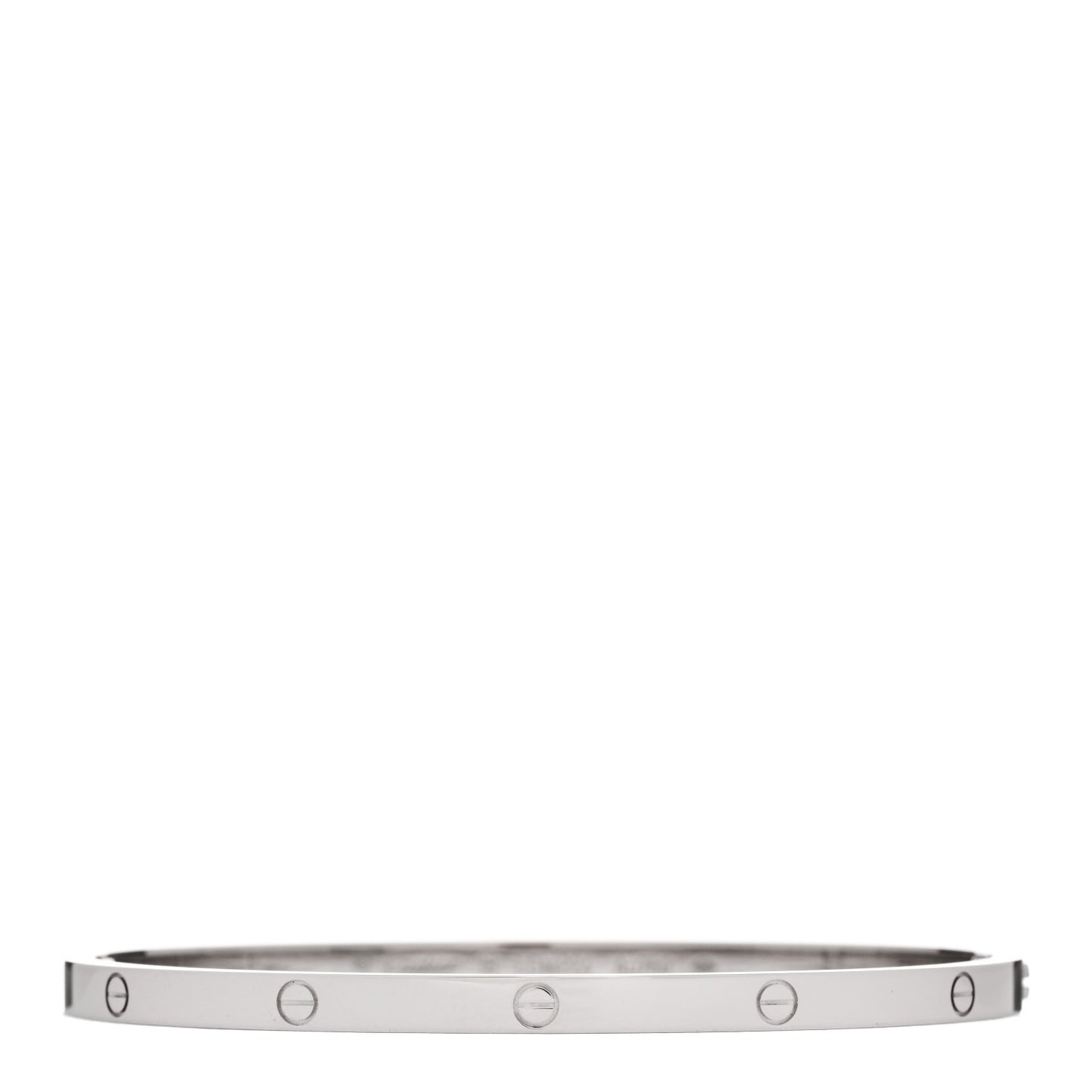 18K White Gold Small LOVE Bracelet 18