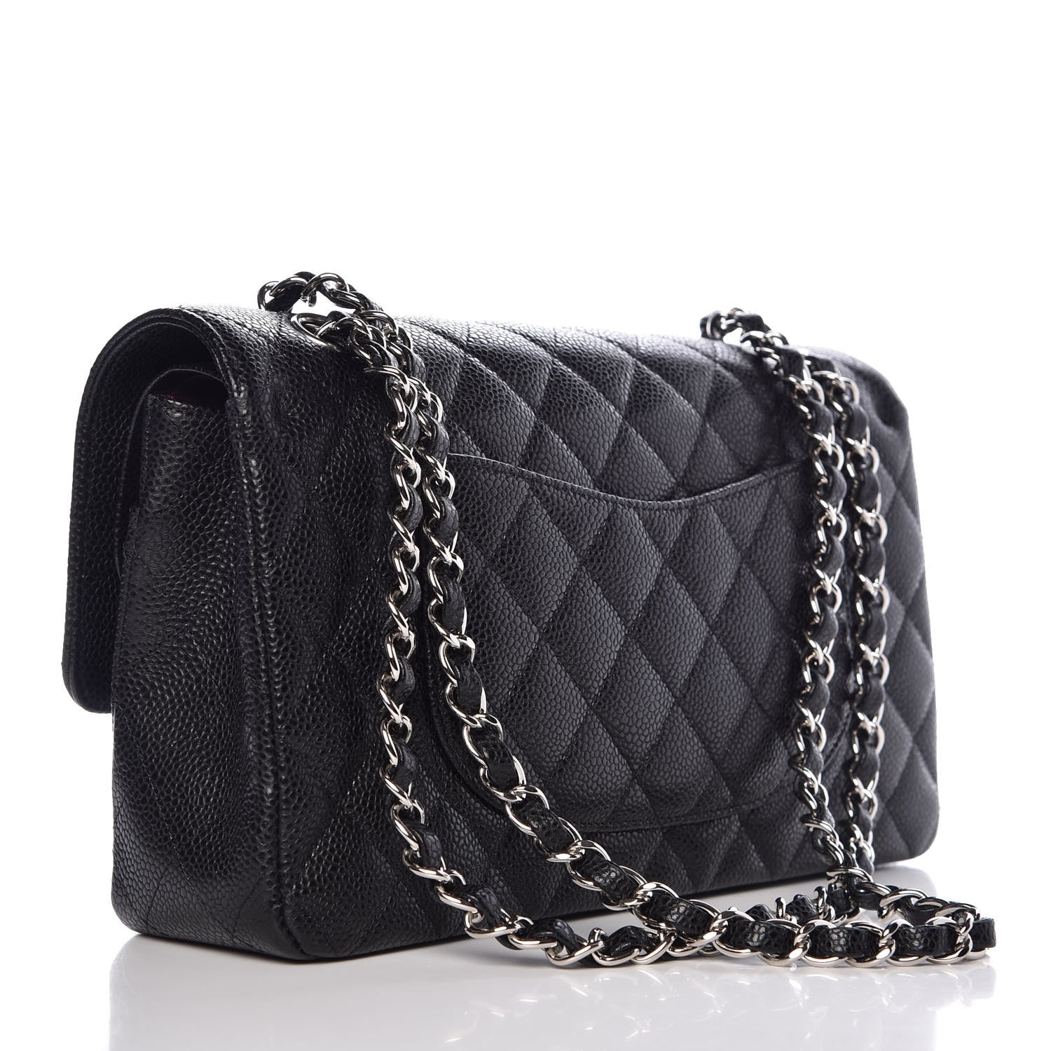 Chanel Caviar Quilted Medium Double Flap Black 3 of 8
