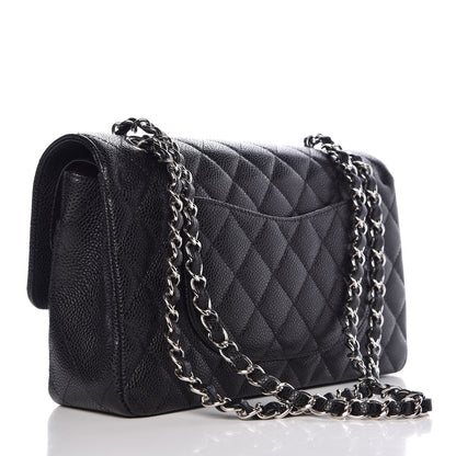 Chanel Caviar Quilted Medium Double Flap Black 3 of 8