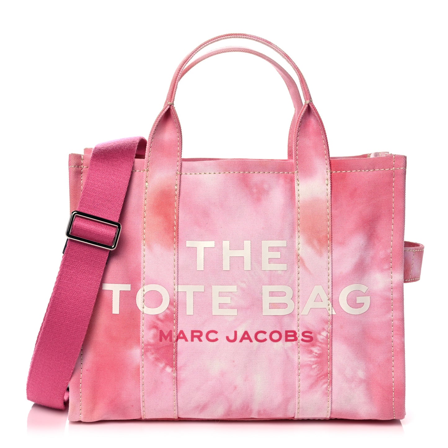Cotton Canvas Medium The Traveler Tote Bag Tie Dye