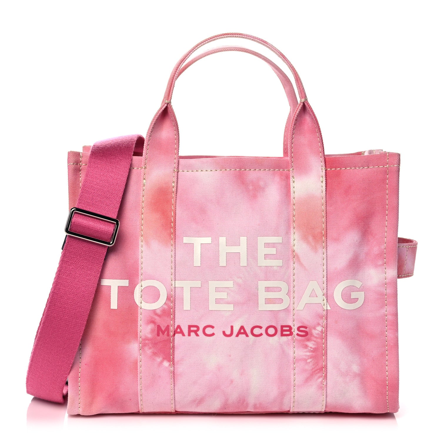Marc Jacobs Cotton Canvas Medium The Traveler Tote Bag Tie Dye 1 of 10