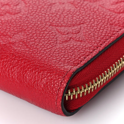 Louis Vuitton Empreinte Zippy Wallet Scarlet 8 of 9