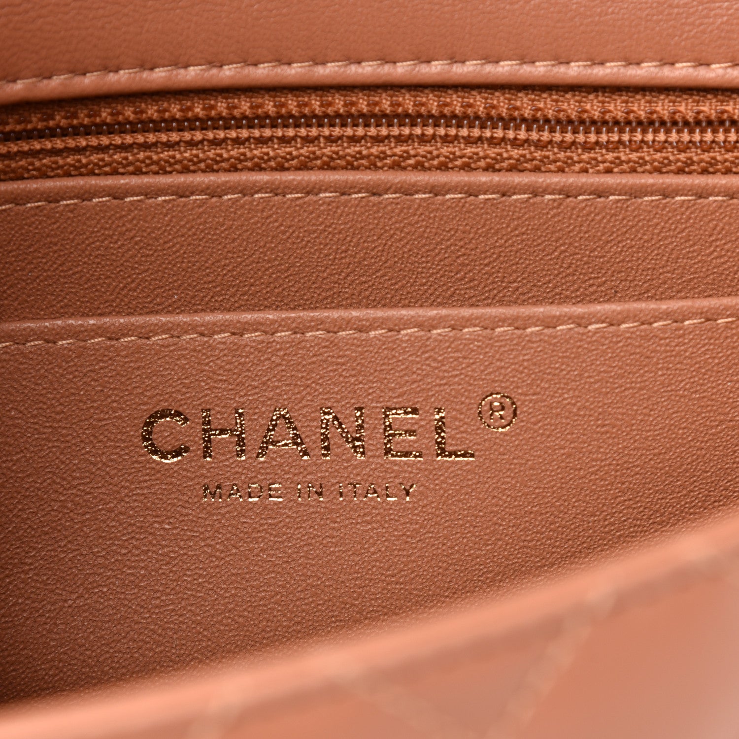 Chanel Lambskin Quilted Mini Square Flap Brown 6 of 11