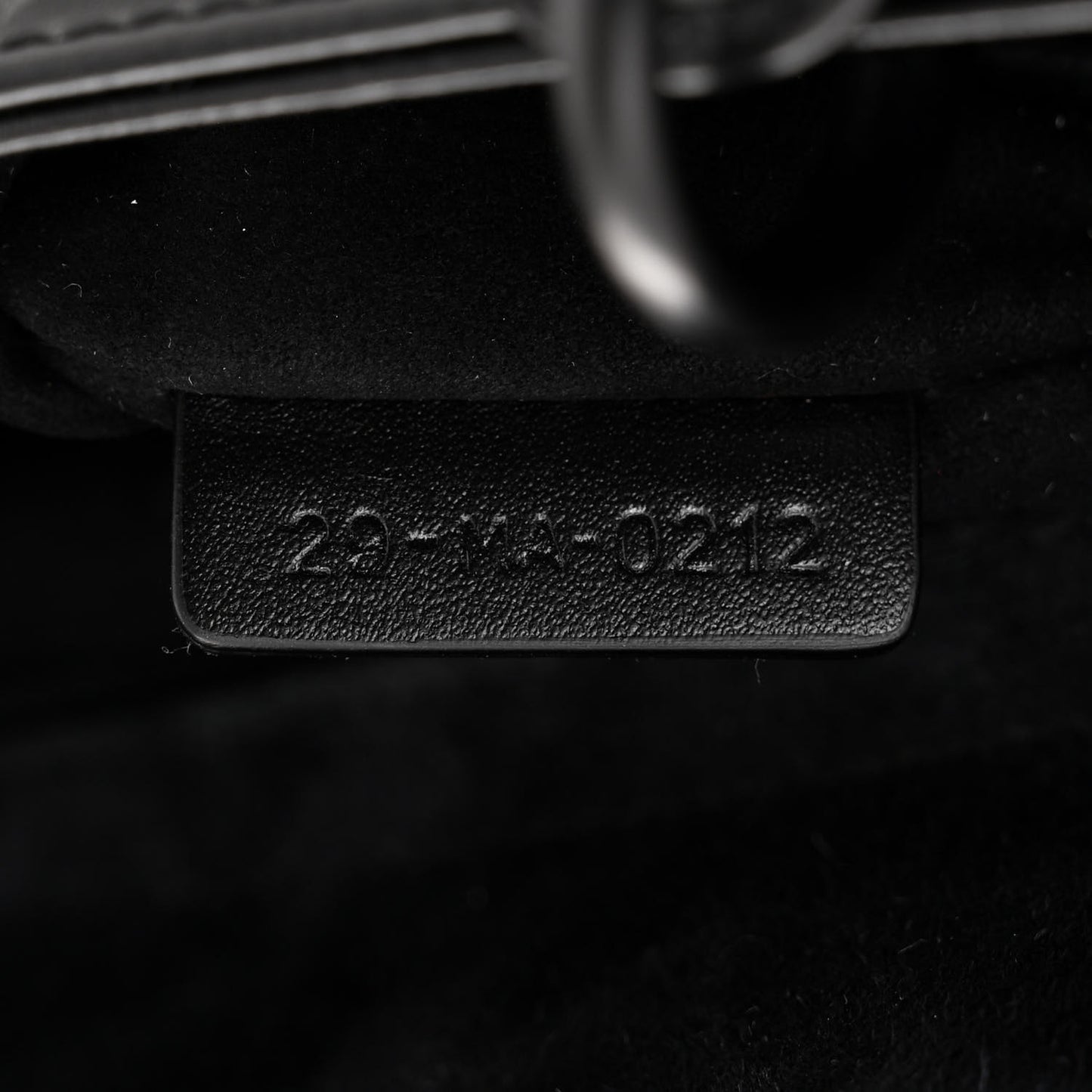 Calfskin Cannage Diamond Small My ABCDior Lady Dior Black