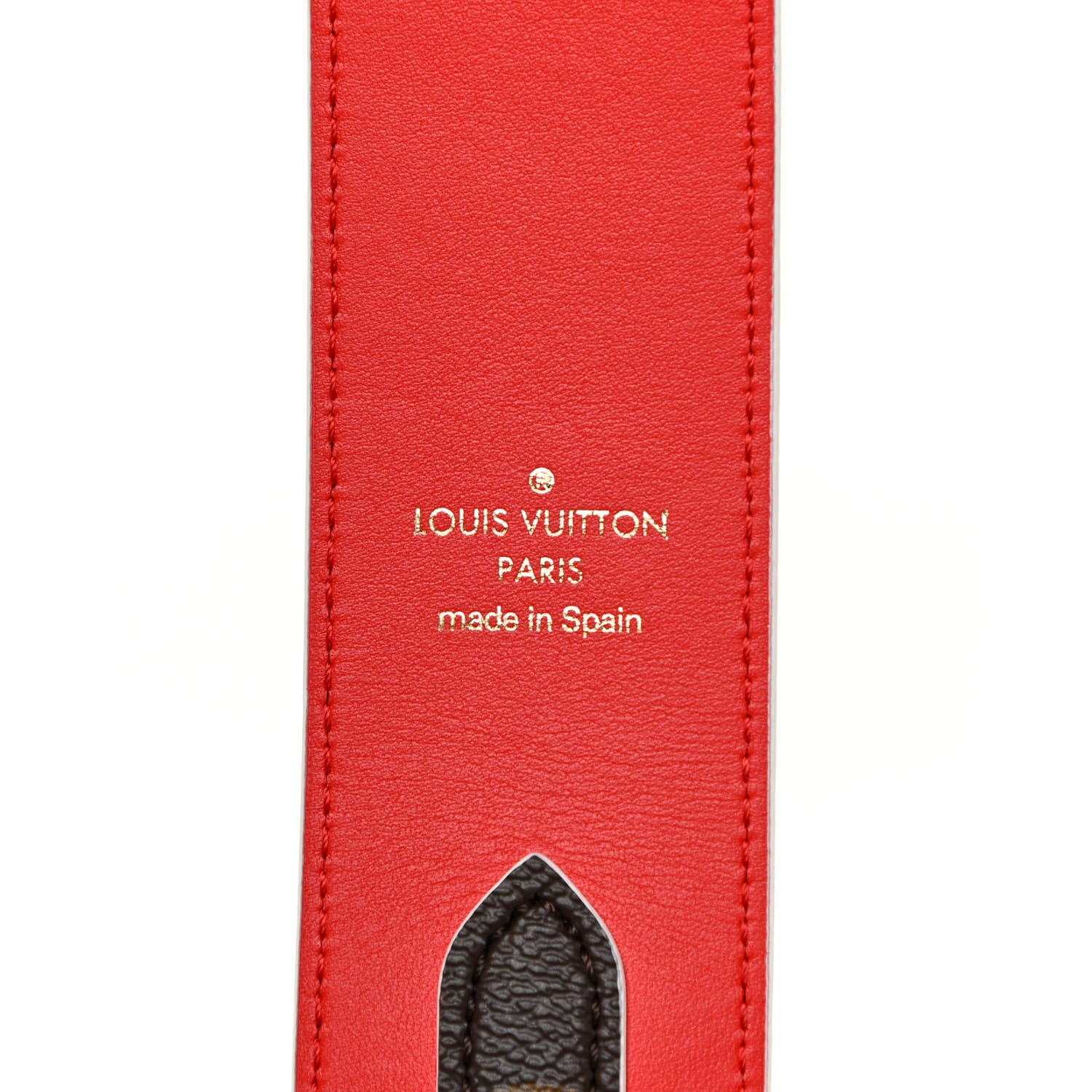 Louis Vuitton Monogram Bandouliere Shoulder Strap Red 3 of 6