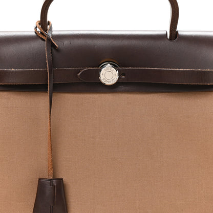 Hermes Toile Vache Hunter Herbag 30 PM Etoupe Ebene 7 of 9