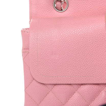 Chanel Caviar Quilted Medium Double Flap Pink 10 of 16