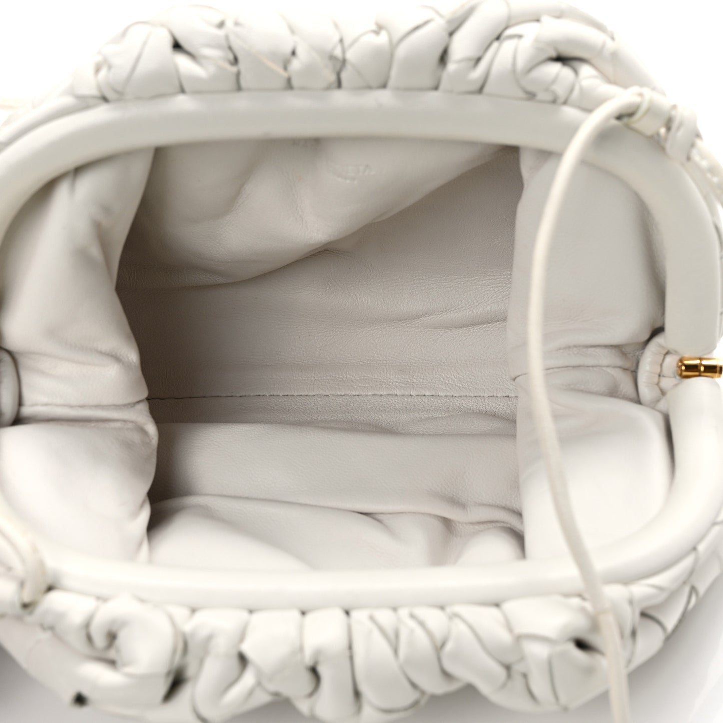 Nappa Intrecciato The Mini Pouch Chalk
