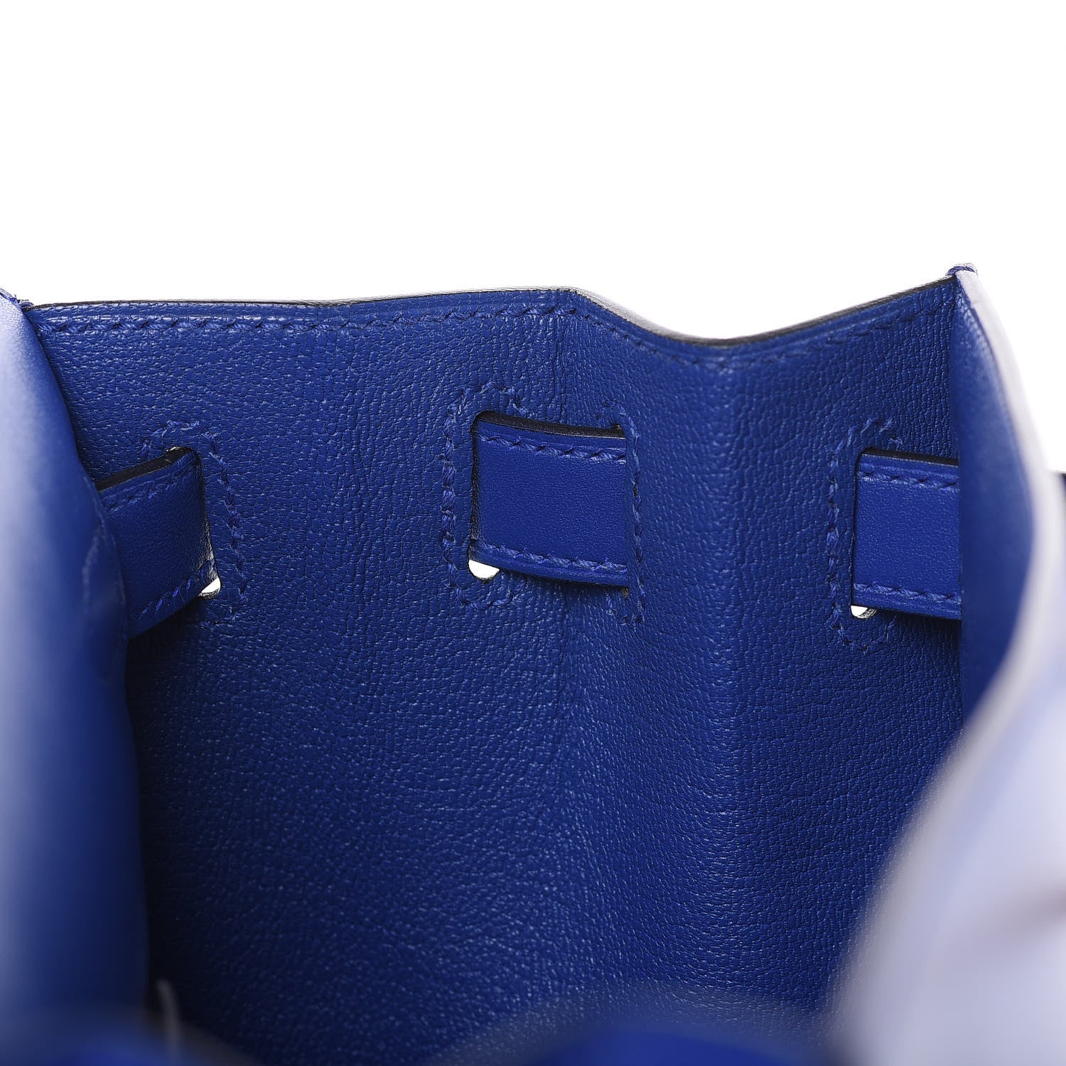 Hermes Tadelakt Kelly Sellier 28 Bleu Electrique 9 of 33