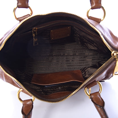 Prada Vitello Shine Shopping Satchel Palissandro 5 of 10