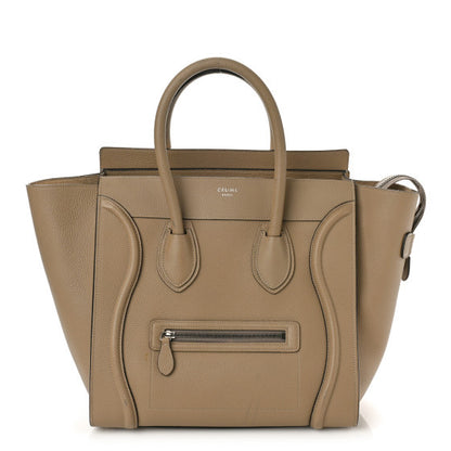 Celine Drummed Calfskin Mini Luggage Dune 1 of 14