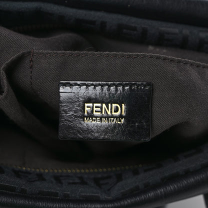 Fendi Zucchino Tote Tobacco Black 6 of 10